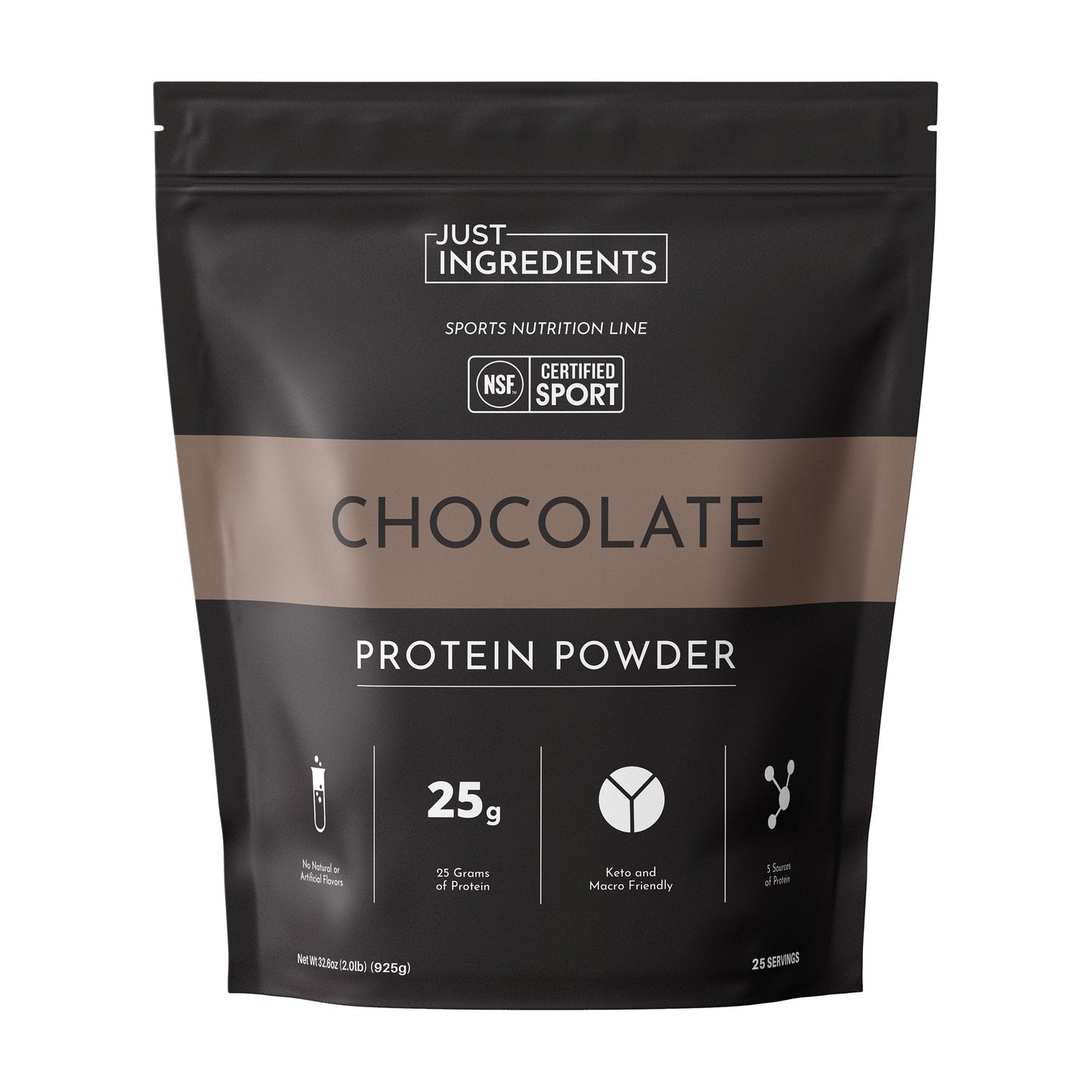 JUST INGREDIENTS Protein Powder — 20-serving blend to support muscle recovery and energy replenishment*