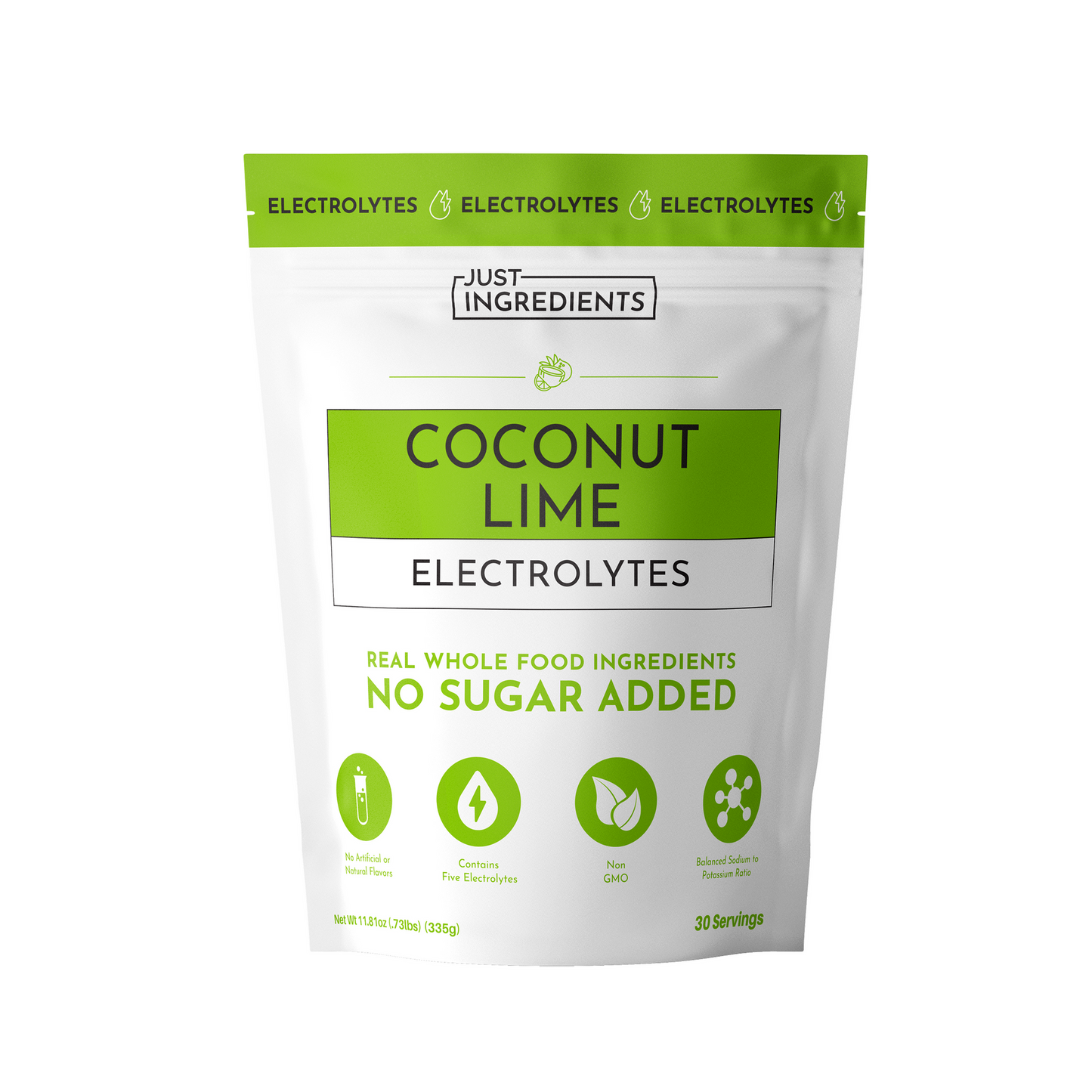 JUST INGREDIENTS Electrolytes — 10-Stick Variety Pack | Hydration Powder | Portable Drink Mix Packets