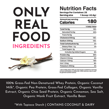JUST INGREDIENTS Protein Powder — 20-serving blend to support muscle recovery and energy replenishment*