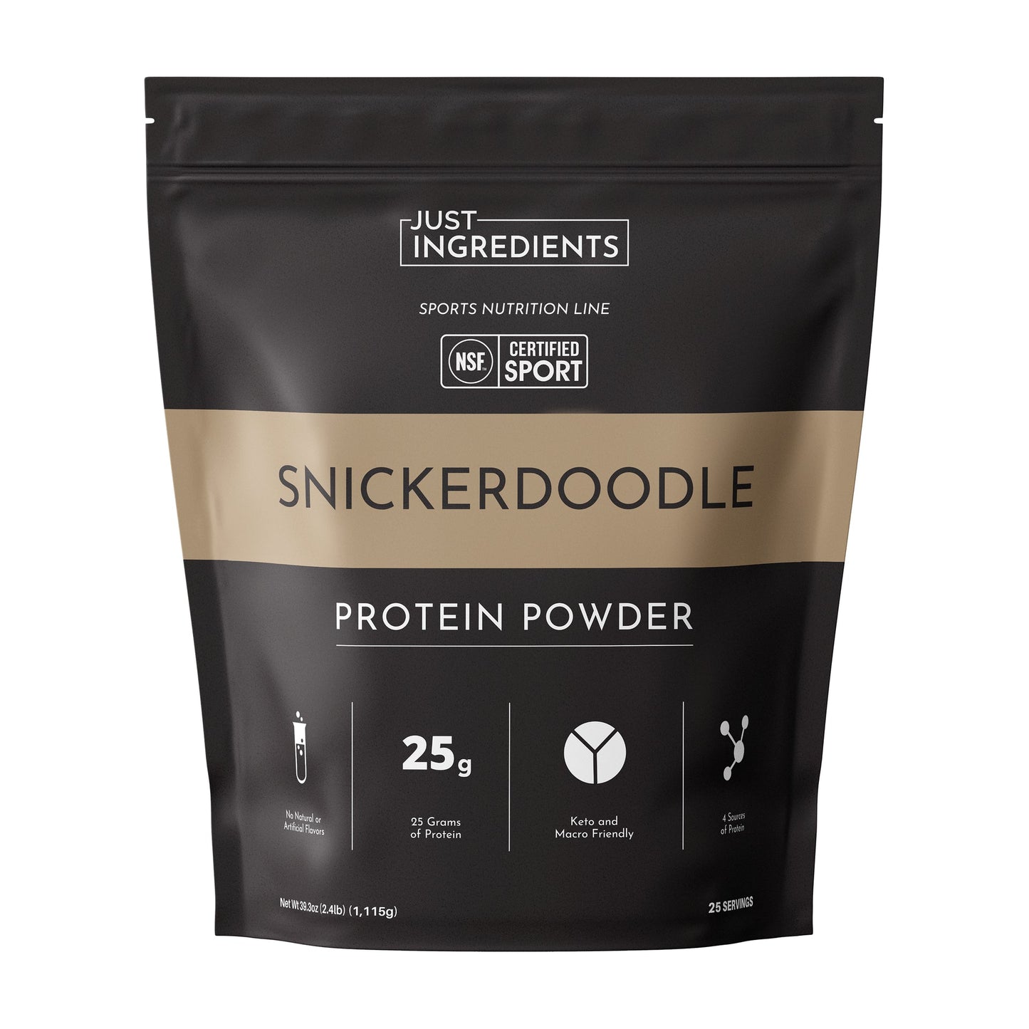 JUST INGREDIENTS Protein Powder — 20-serving blend to support muscle recovery and energy replenishment*